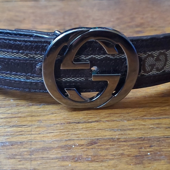 Gucci Monogram Interlocking G Belt in Dark Brown main image 5